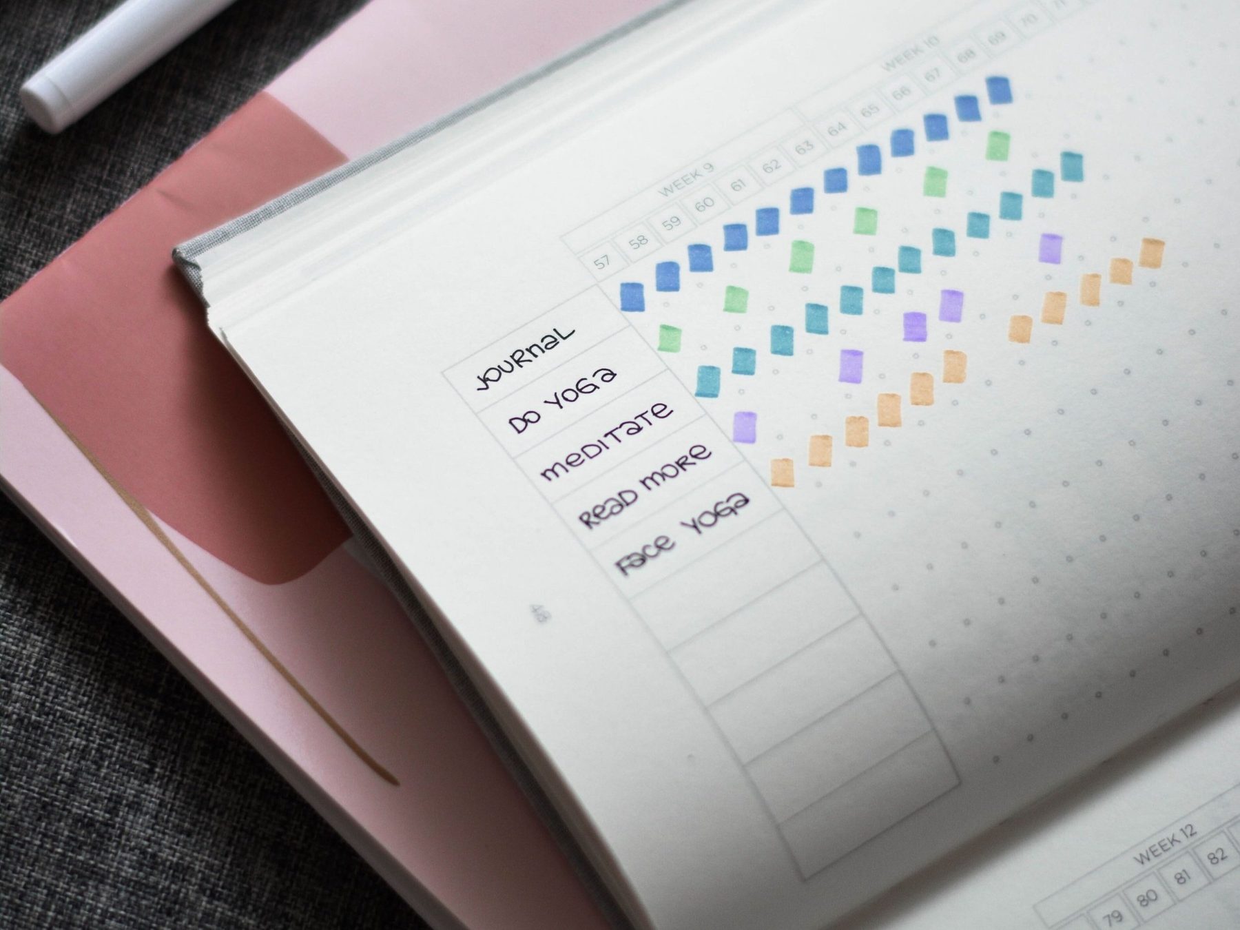 Woman's planner with a mindful to-do list